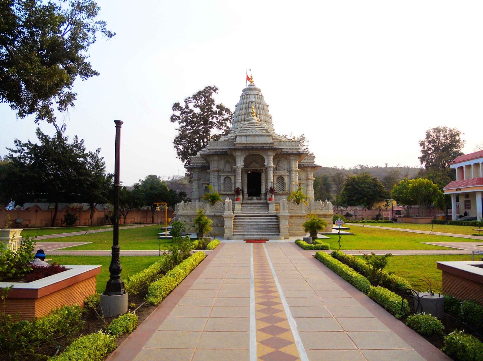 Shri Gajanan Maharaj Temple Shegaon - Main entrance and temple complex with devotees